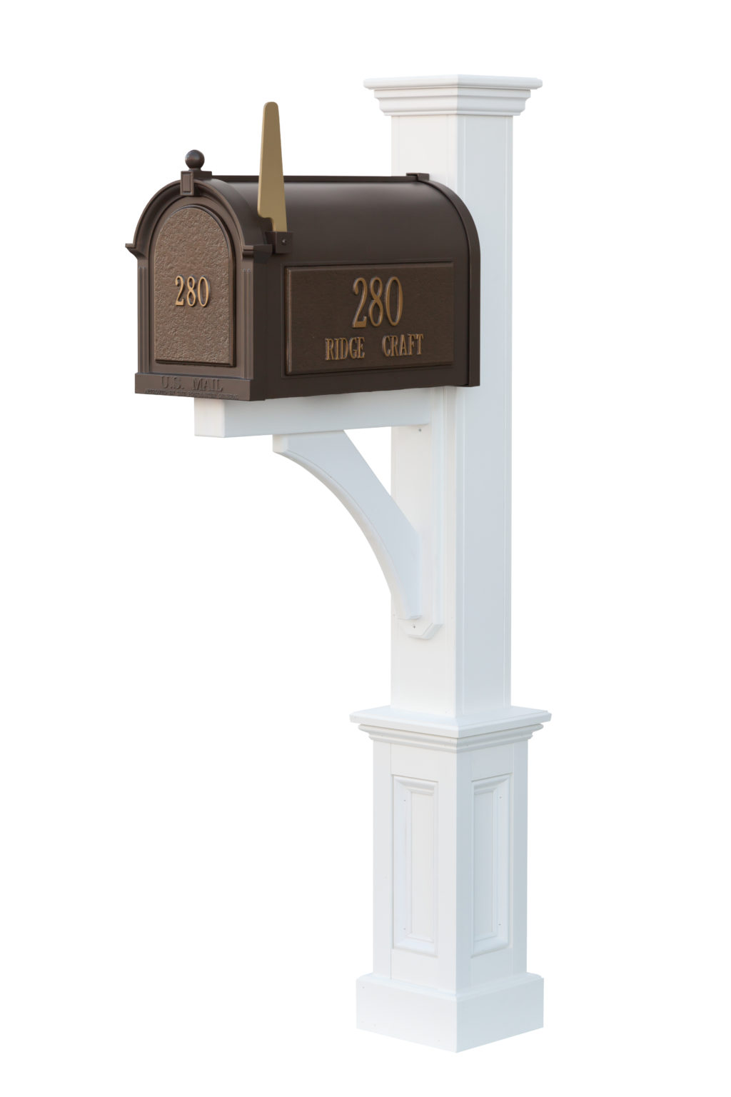 Madison Mailbox Post | YardCraft - Quality, Amish Mailbox Accessories