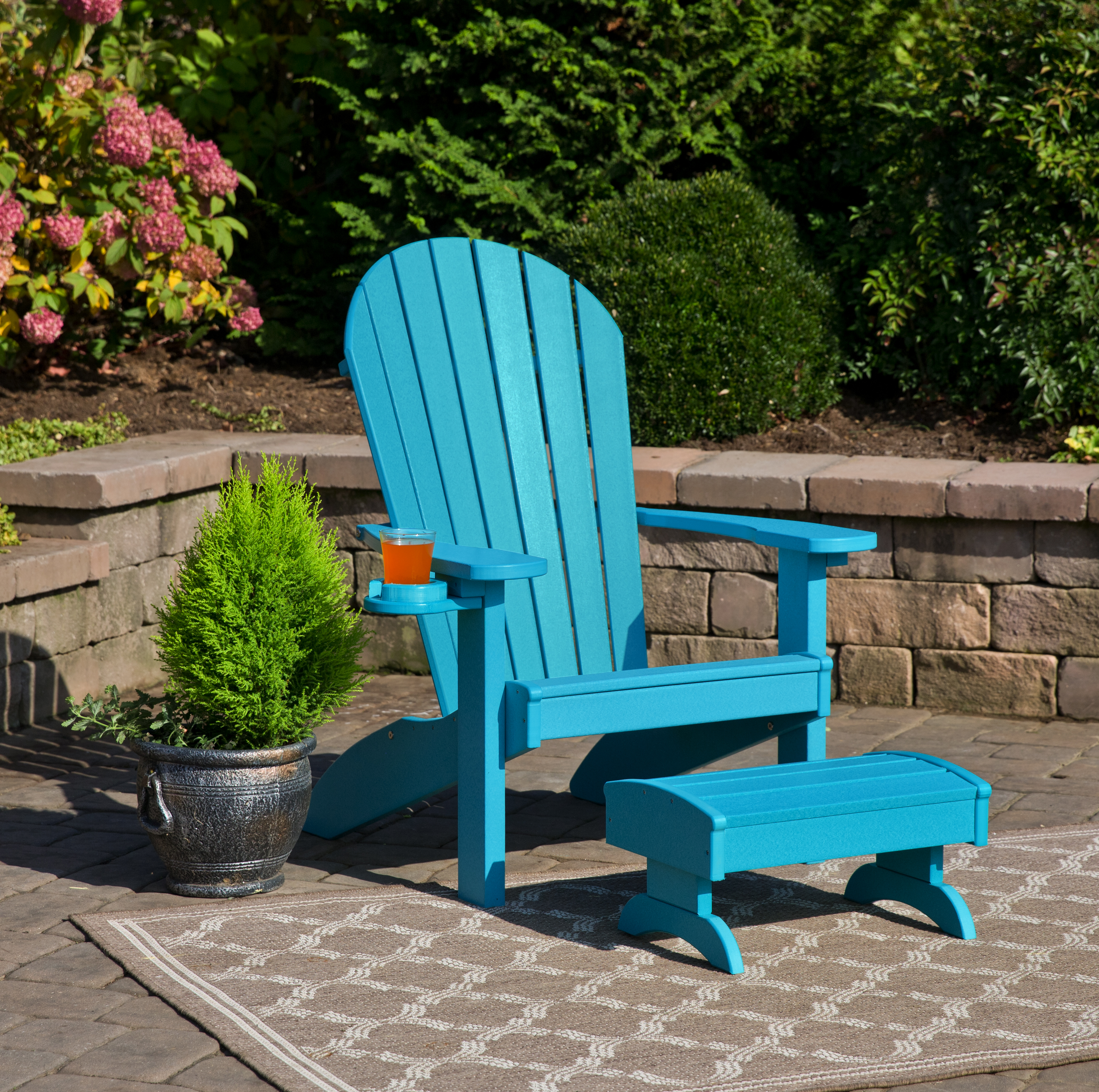 Classic Poly Adirondack Chair Set - YardCraft