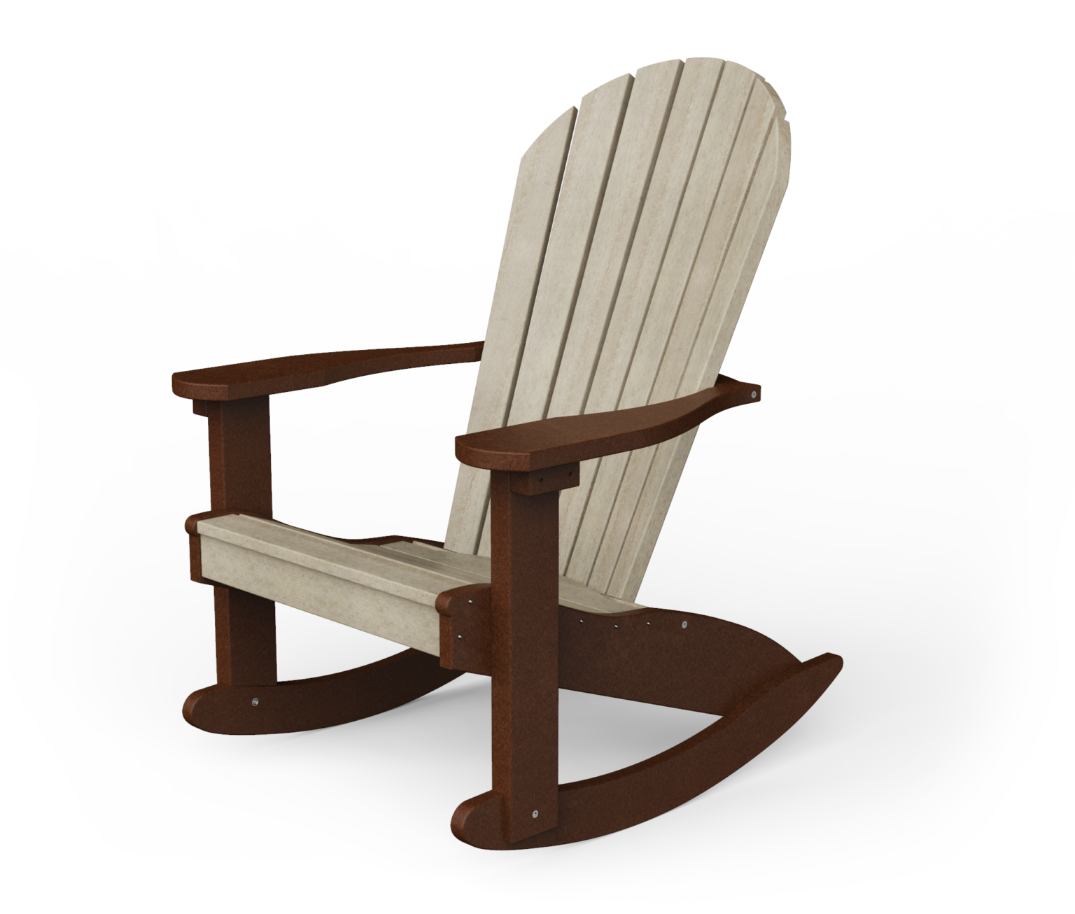 Poly Adirondack Rocking Chair With Wood Grain Finish YardCraft   Birchwood Tudor Brown 16 1536x1306 